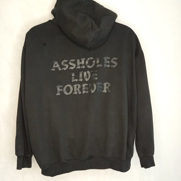 Assholes Live Forever Black Zip Hoodie (XL) - Picture 2 of 12